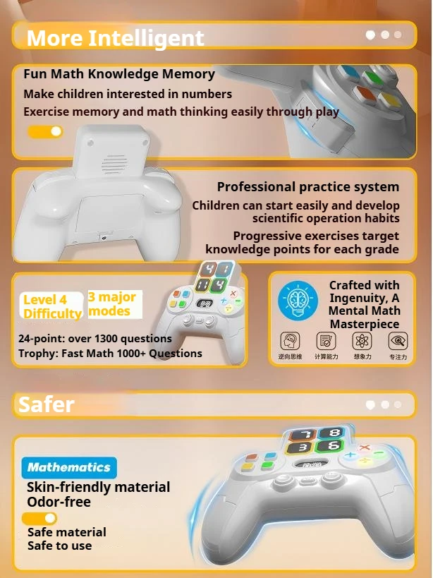 24-Point Math Learning Machine Educational Toys for Reverse Thinking and Number Sense with Abundant Questions Gifts for Kids 6+