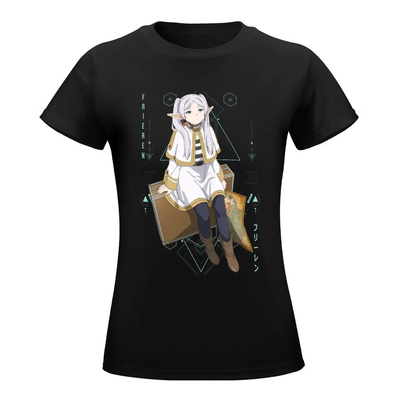 Frieren フリーレン Sousou no Frieren T-Shirt funnys summer clothes t shirts for Women