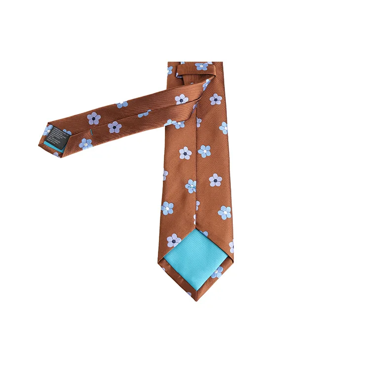 New Orange Red Business Tie Men Formal Fashion Polyester Tie Spring Color 7.5cm Width Neck Tie For Men