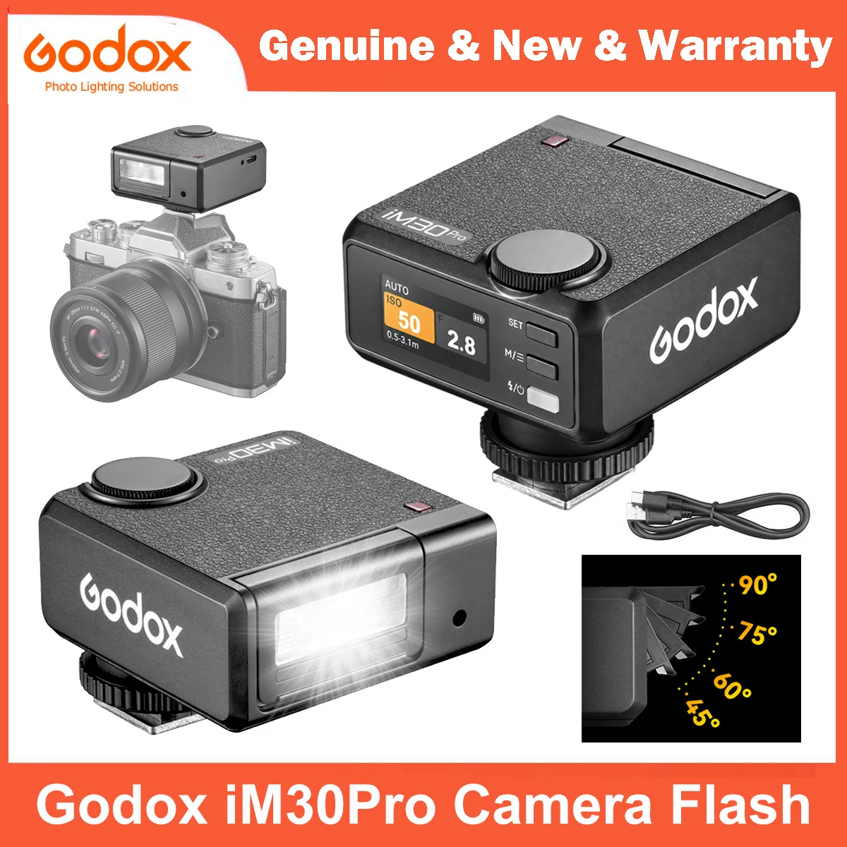 godox-im30pro-mini-flash-per-fotocamera-automatico-manuale-gn15-flash-a-ribalta-attacco-hot-shoe-schermo-a-colori-ricaricabile-per-fotocamere-mirrorless-e-a-pellicola