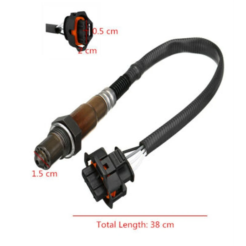 #05K Oxygen sensor, air-fuel ratio sensor,2Pcs O2 Oxygen Sensor 4 Wire for Holden Commodore V6 3.6L VZ VE LE0 (Black)