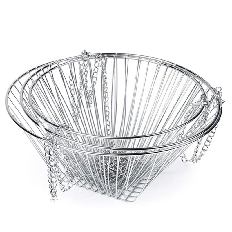 

3 Tiers Hanging Fruit Basket Iron Wire Holder Rack Vegetable Container 45BE