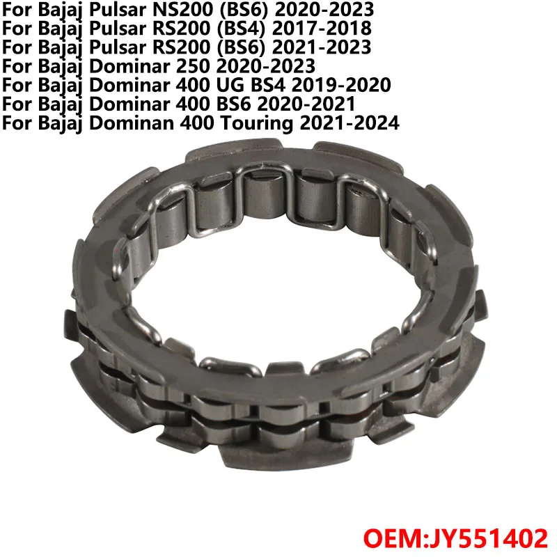 

Starter Motor One Way Clutch For Bajaj Pulsar NS200 RS200 BS6 BS4 Dominar 250 400 Touring JY551402