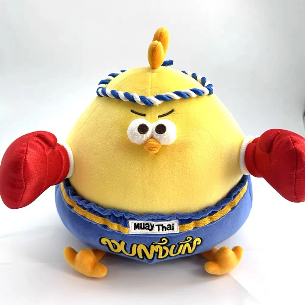 

MINISO боксерская курица плюшевая игрушка Муай Тай истребитель мягкая подушка в виде животного милая плюшевая обнимающая кукла подарок для детей друзей