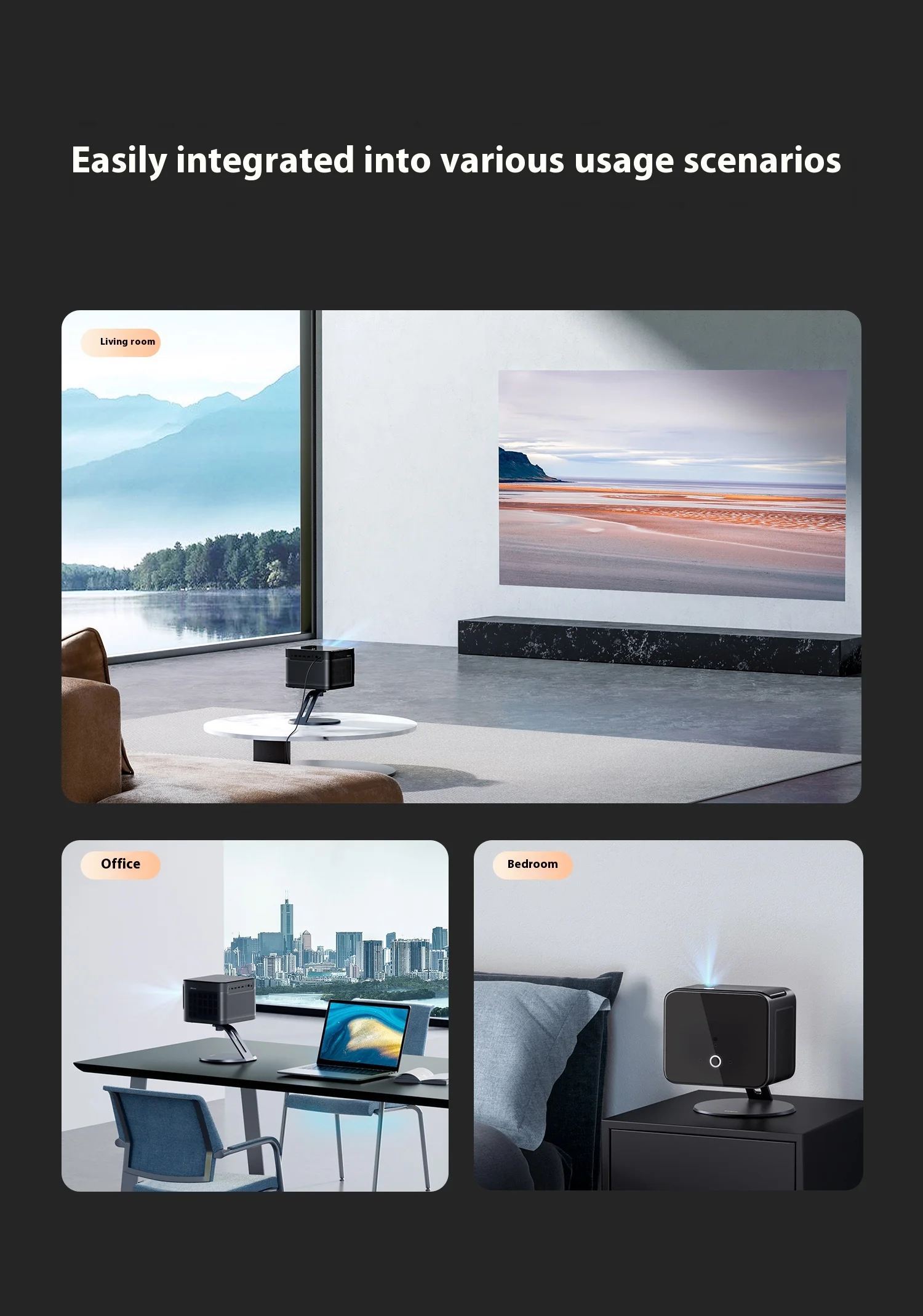 Yinzam Projection Desktop Bracket,Projector Accessories,Support Forward/Top Projector Stand for Dangbei All Projectors