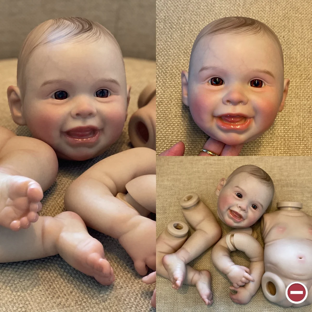 

18 Inch Harper Full Body Soft Silicone Reborn Baby Doll Handmade Lifelike Reborn Girl Or Boy For Choose