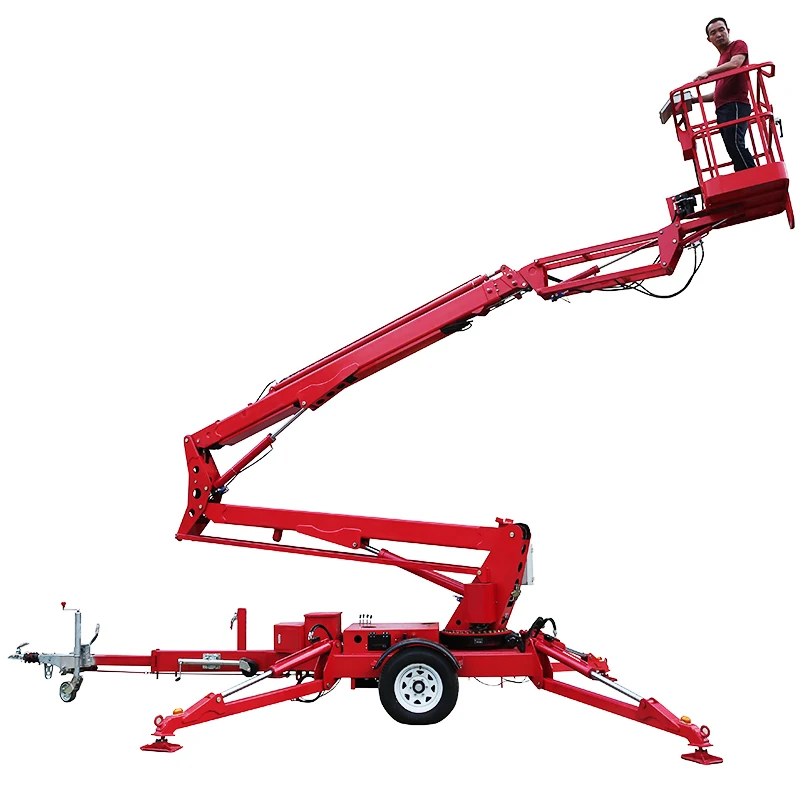 12M To 22M Telescopic Trailer Mounted Boom Lift Aerial Work Platform