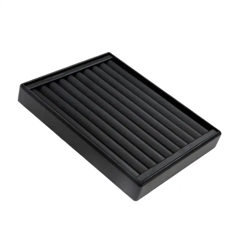 A52E Hochwertiges Multi-Ringhalter-Tablett aus Leder, 20 x 25 für professionelle Präsentation und persönliche Sammlung – Detail 7
