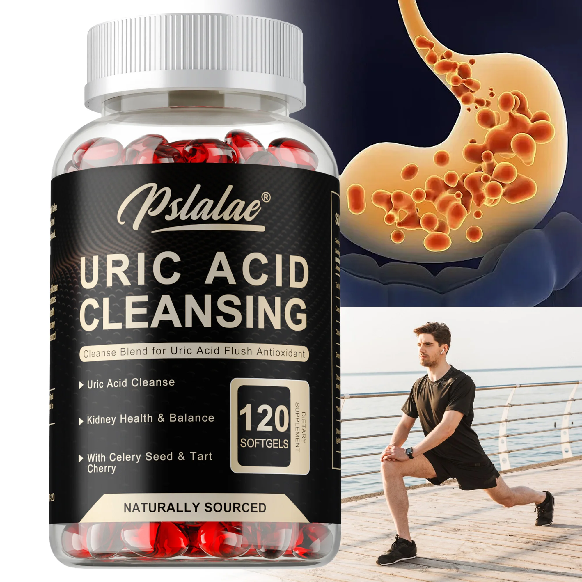 

Uric Acid Purification - for Balance Kidneys, Joint & Urinary Tract Health Support, Detox, Cleanse
