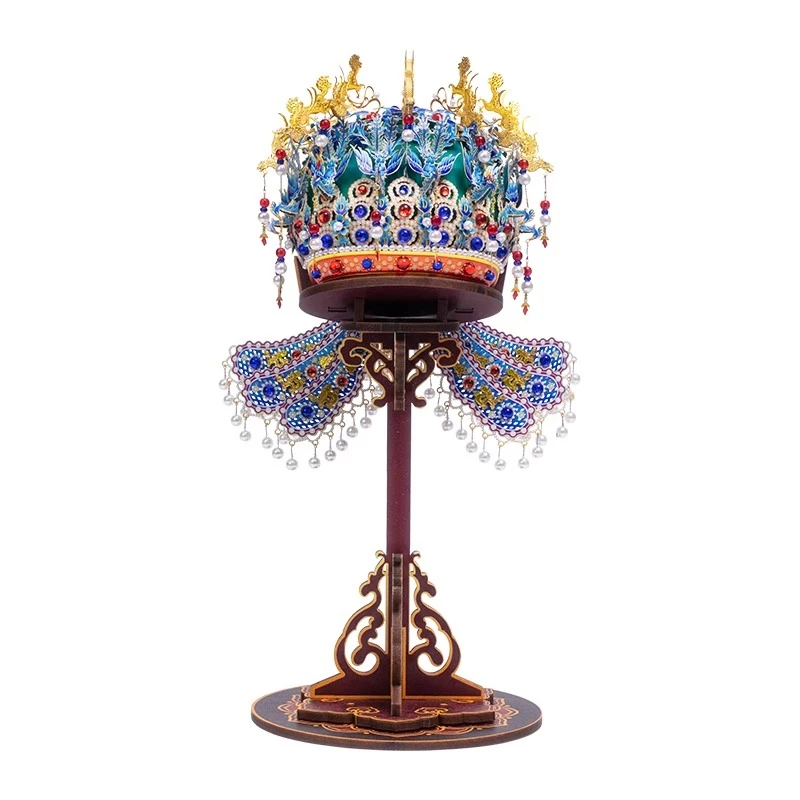 

Queen Xiaoduan Phoenix Crown Metal Assembling Toy Ornament Handmade Creative Birthday Gift
