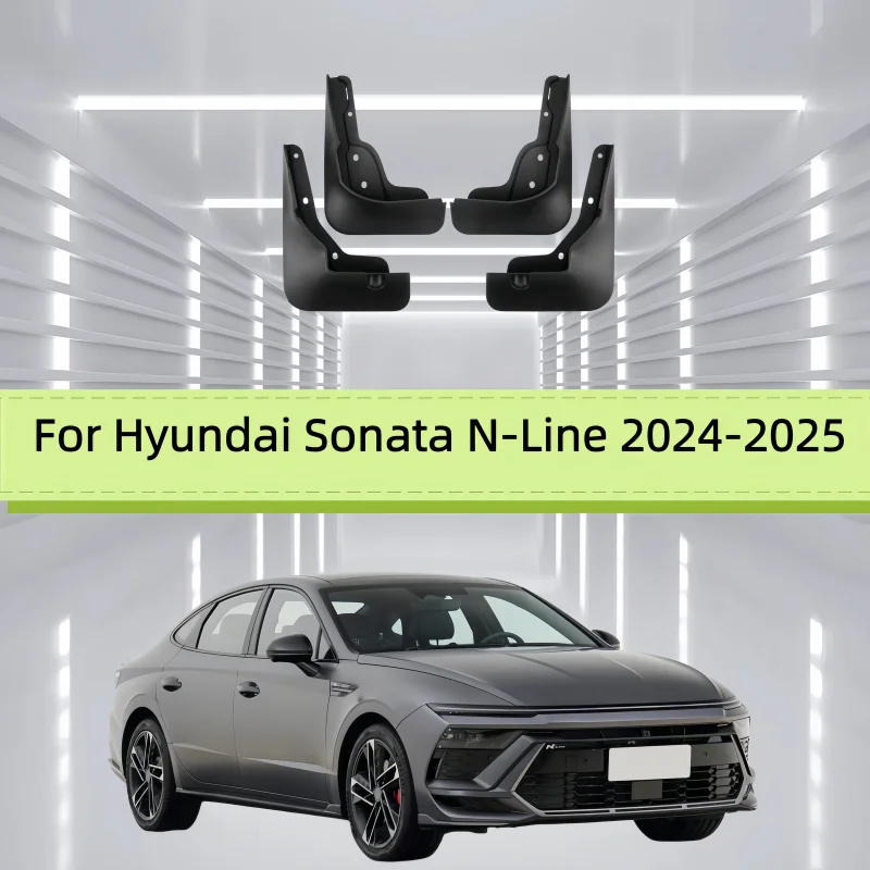 Car Mud Flaps Fender For Hyundai Sonata N-Line 2024-2025 Front And Rear Wheels Mudflaps Splash Guard Protection Accessories