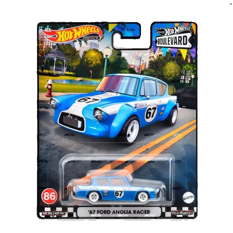 Original Hot Wheels Premium Car Culture Boulevard Kid Toys for Boys 1/64 Diecast Nissan Porsche 935 Ford Anglia Racer Honda Gift