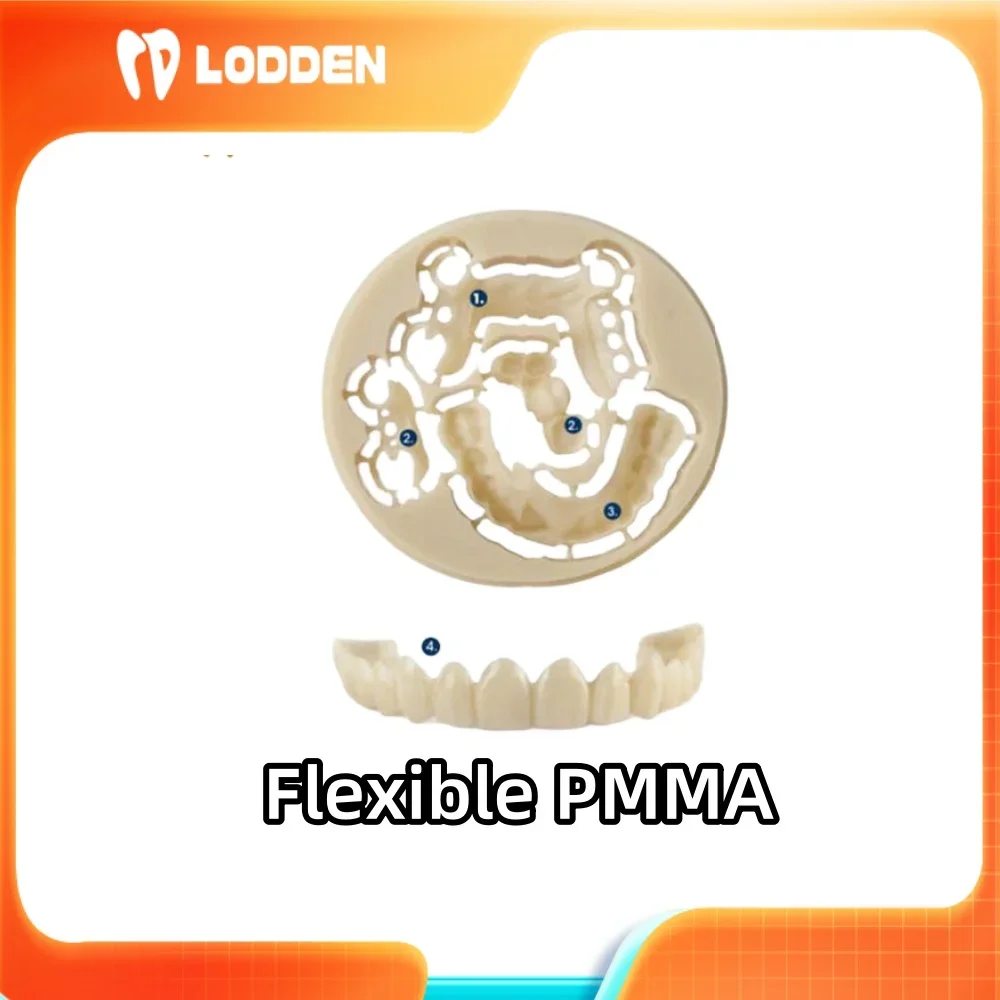 PMMA Block Dental Lab Materials Flexible Resin Disc Open System (98mm)*10-25mm for dental lab CAD/CAM A1/A2/A3