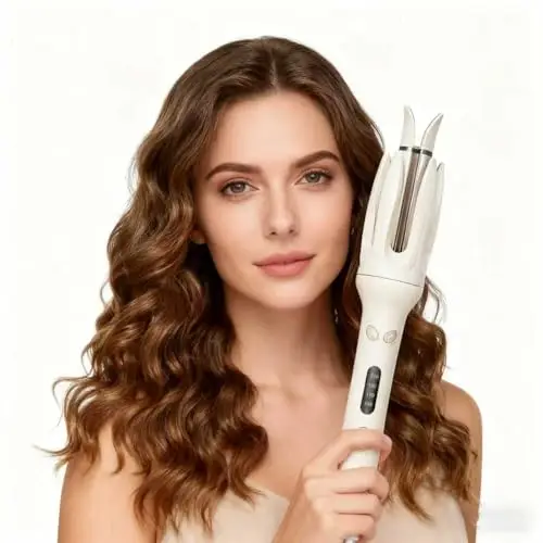 28mm Automatic Hair Curler Negative Ions Electric Ceramic Curling Hair Stick Rotating Curl Waves Anti-Tangle Curling Iron Styler