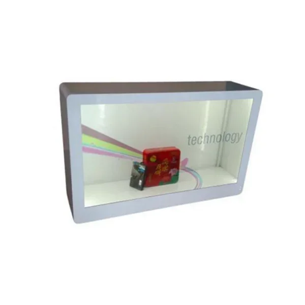 advertising machine transparent lcd screen show box 22inch transparent lcd showcase