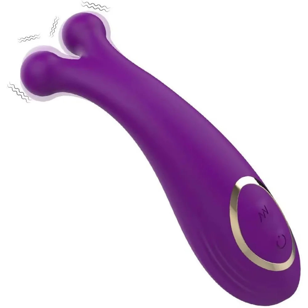High Quality Double Heads Rabbit Sex Toy Waterproof 9 Frequency Vaginal Clitoris Nipples Massager Vibrator for Woman