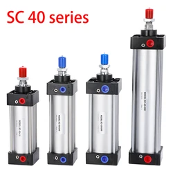 SC40 Series Bore 40mm Stroke 25-1000 Air Cylinders Double Acting Single Rod pneumatic Air cylinder price SC series cylinder