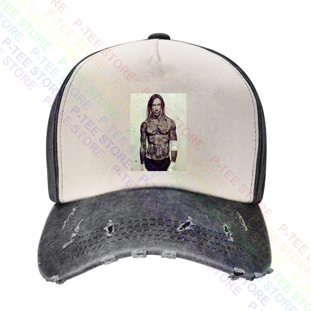 E1Syndicate Iggy Pop The Stooges Clash Tattoo Rock Punk Baseball Cap Snapback Caps Knitted Bucket Hat