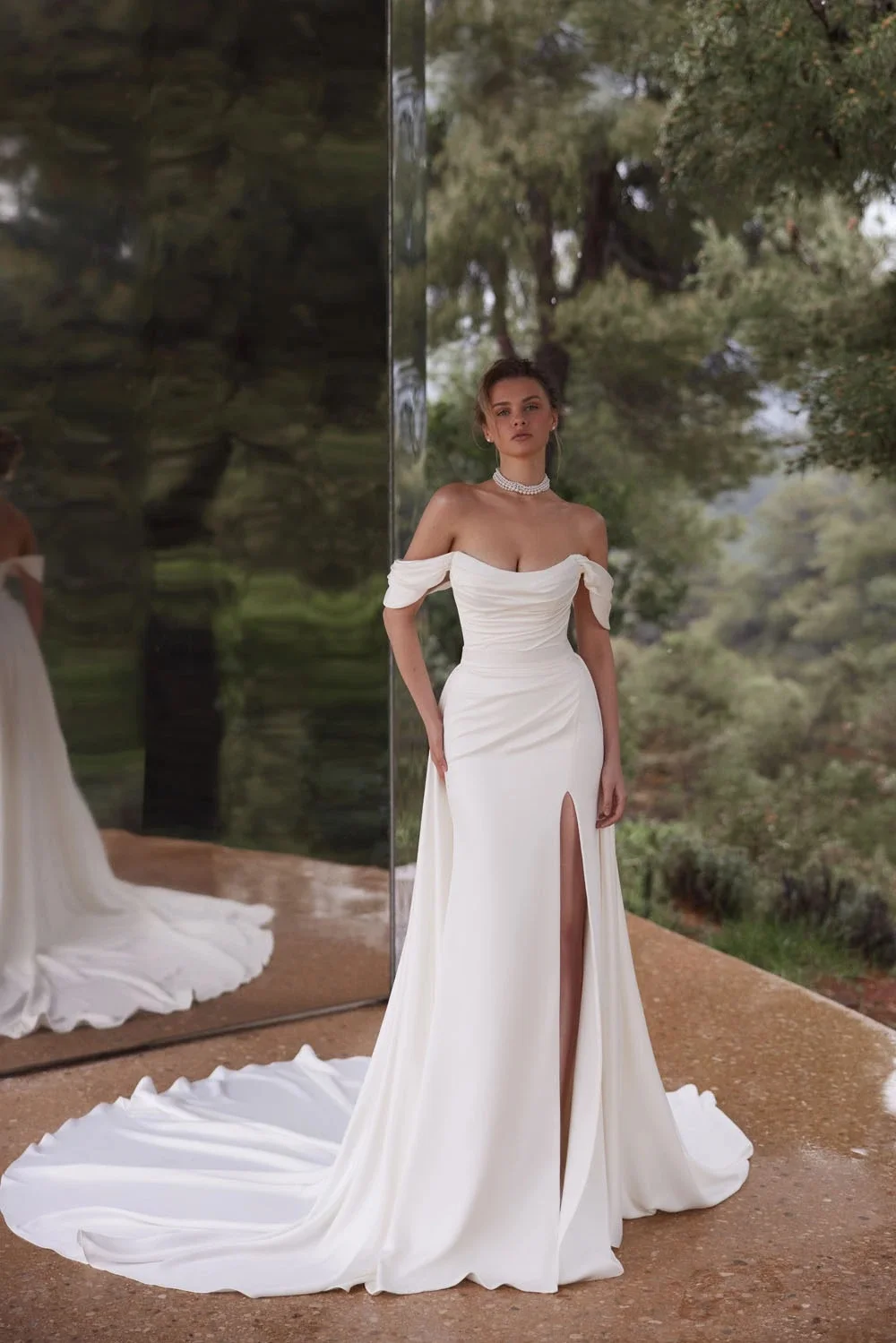 

Vestido De Novia Minimalista Falda Desmontable Vestidos Corte Sirena атласное свадебное платье Branco Noiva гражданские халаты на заказ Mariee