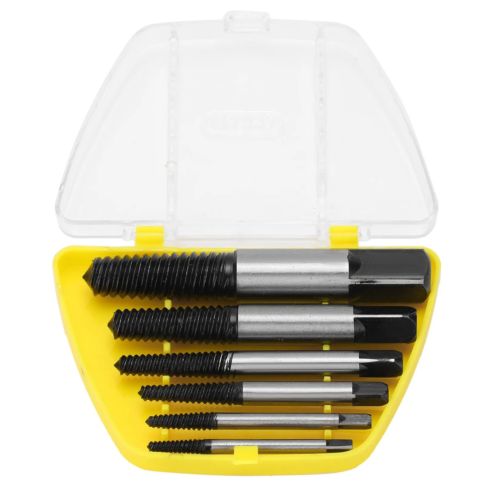 6Pcs Screw Remover High Speed Steel Coarse Thread Broken Damaged Nails Extractor Drill Bits