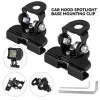 2Pcs LED Light Bar Mounting Bracket LED Work Light Clamp Holder Hood Fog Light Lamp Holder Off Road 4x4 Auto Accessories