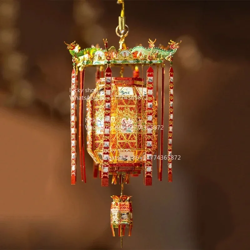 

Chinese Style Thousand Corner Lamp Miniature Production Kit Assembly Girl's Birthday Gift