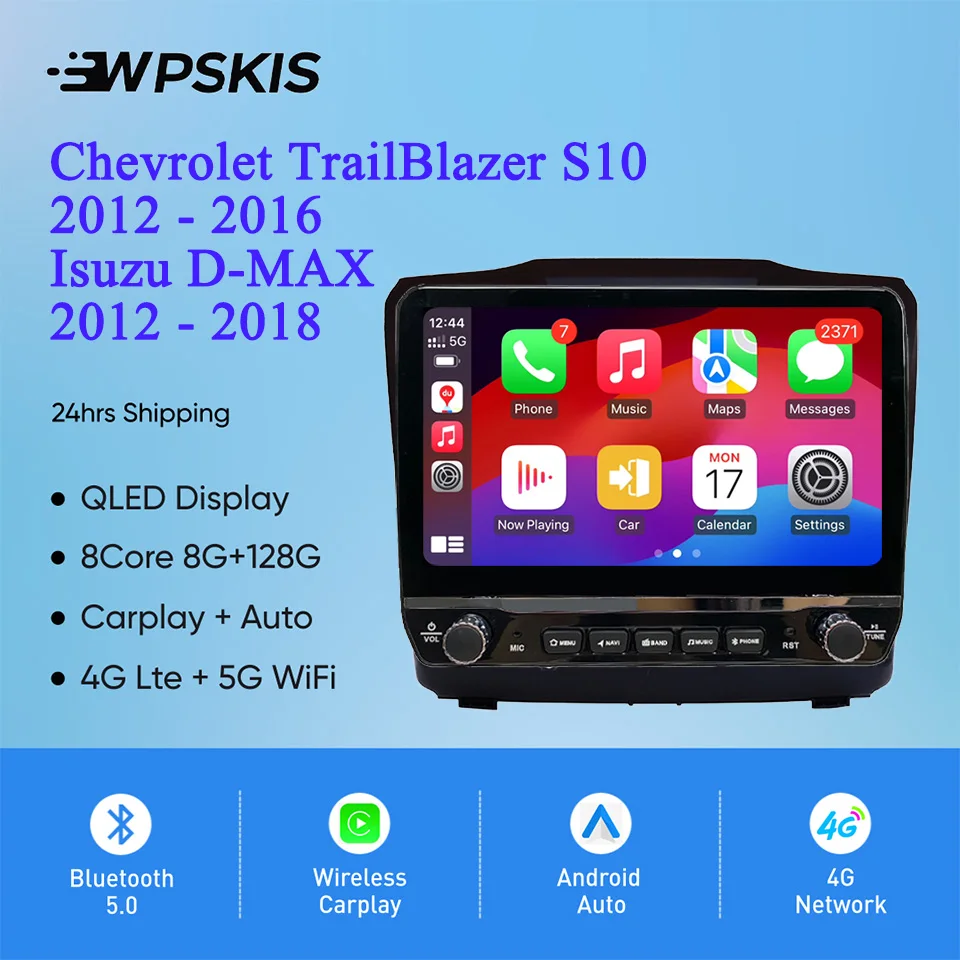 For Chevrolet TrailBlazer S10 2012 - 2016 Isuzu D-MAX 2012 - 2018 Car Radio Stereo Multimedia Video Audio DVD Player GPS Navi HU