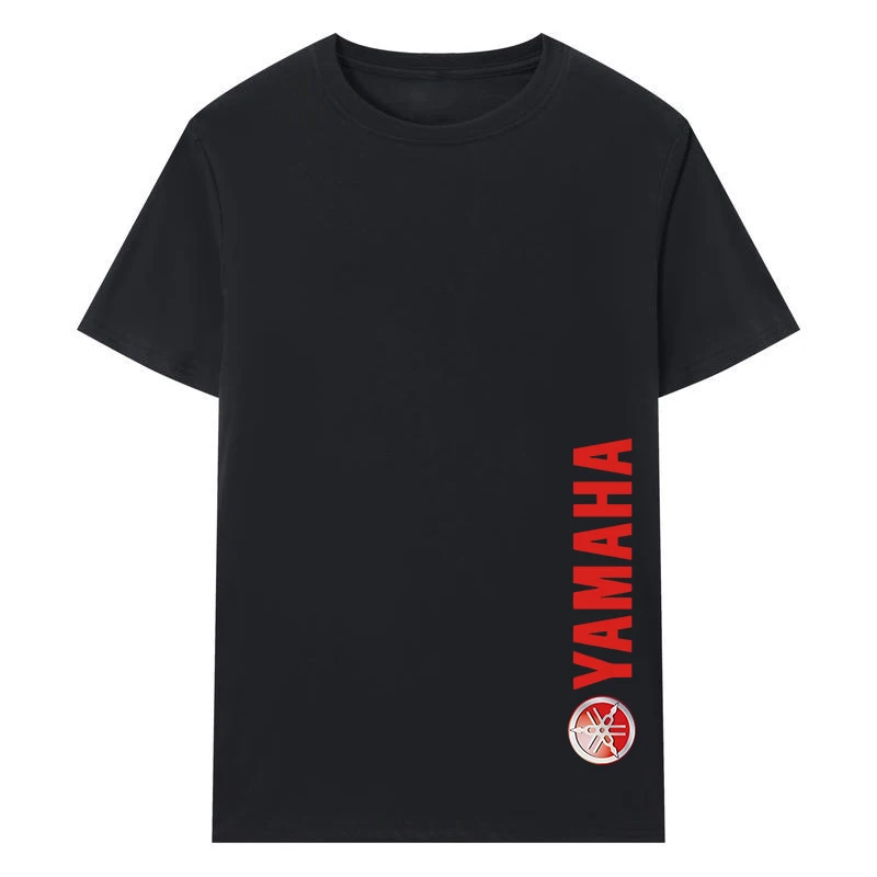 Summer Fashion Men's T-shirt, Yamaha T-shirt, Men's and Women's Universal Cotton Motorcycle T-shirt, Racing Sweat-absorbing