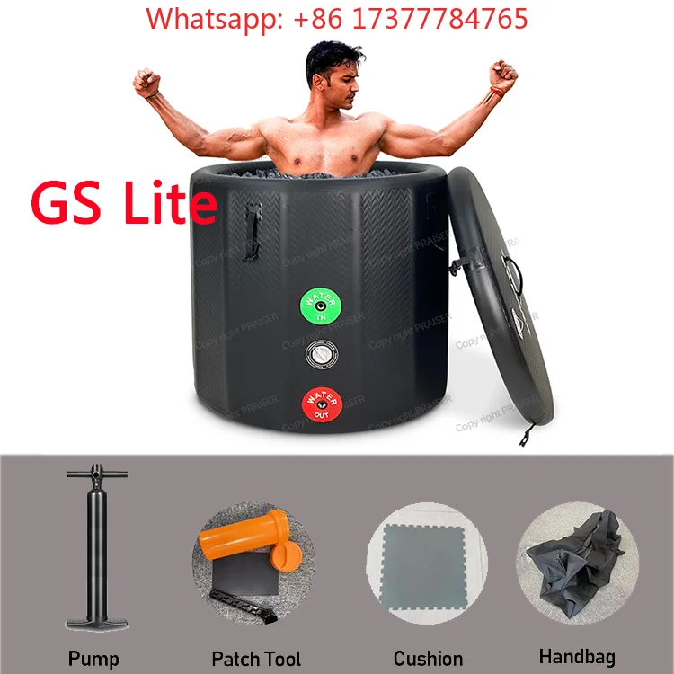 Cooling System for Inflatable Ice Bath Tub, Lightweight Portable Water Chiller Built-in Pump & Filter