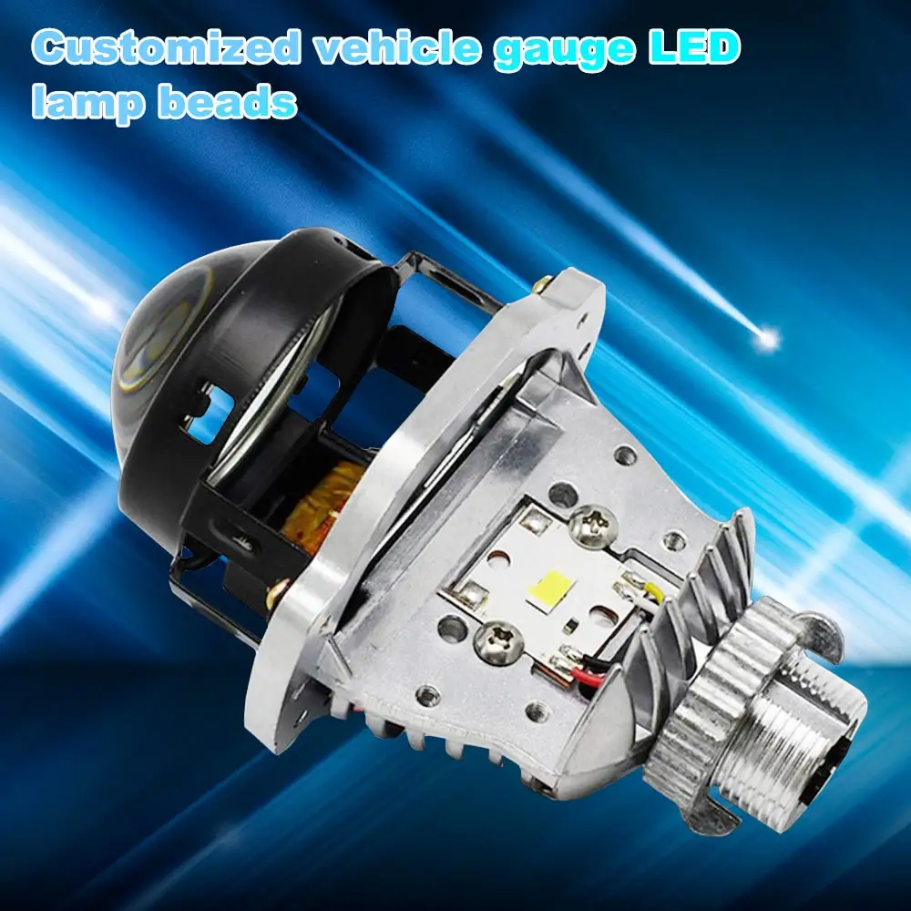1.8'' 2''BILED Headlight Mini Bifocal Lenticular Bi LED Projector Lens Spotlight Modified Car Motorcycle Thread Headlamp e39 e90