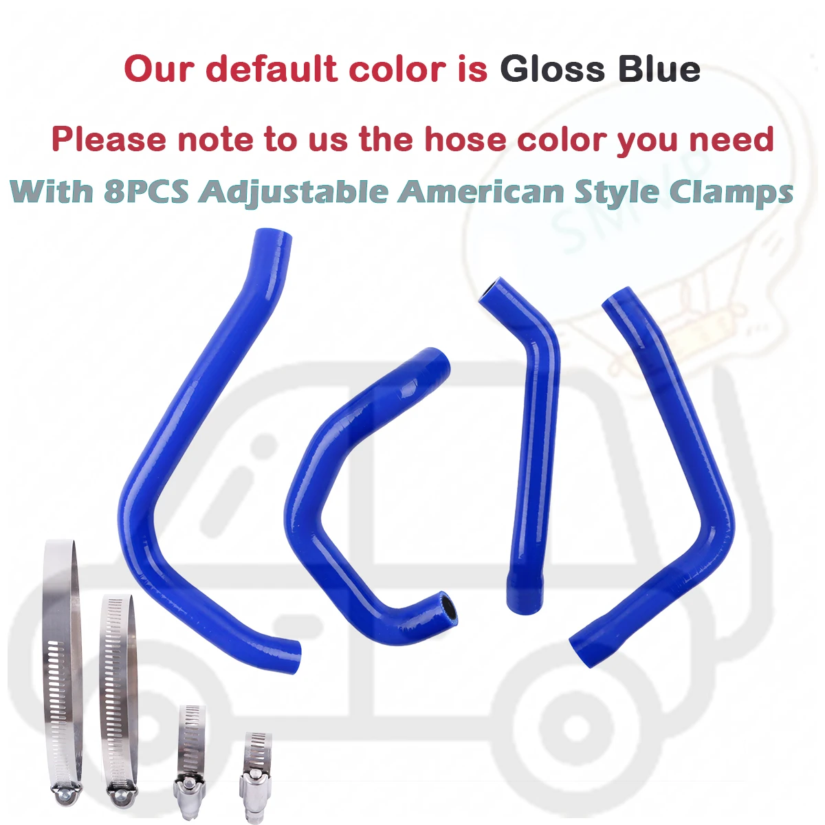 

For 2005-2009 2003 2004 Subaru Legacy BP5 MK4 BL5 EJ20 EJ25 Engine Car Silicone Hoses Air Intake Breather Tubes Kit 4PCS 3PLY