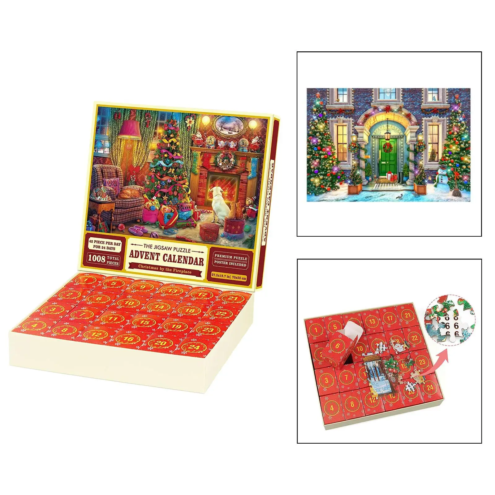 Christmas Puzzle Christmas Snow Village Puzzle Unique Gift (1008 Pieces)