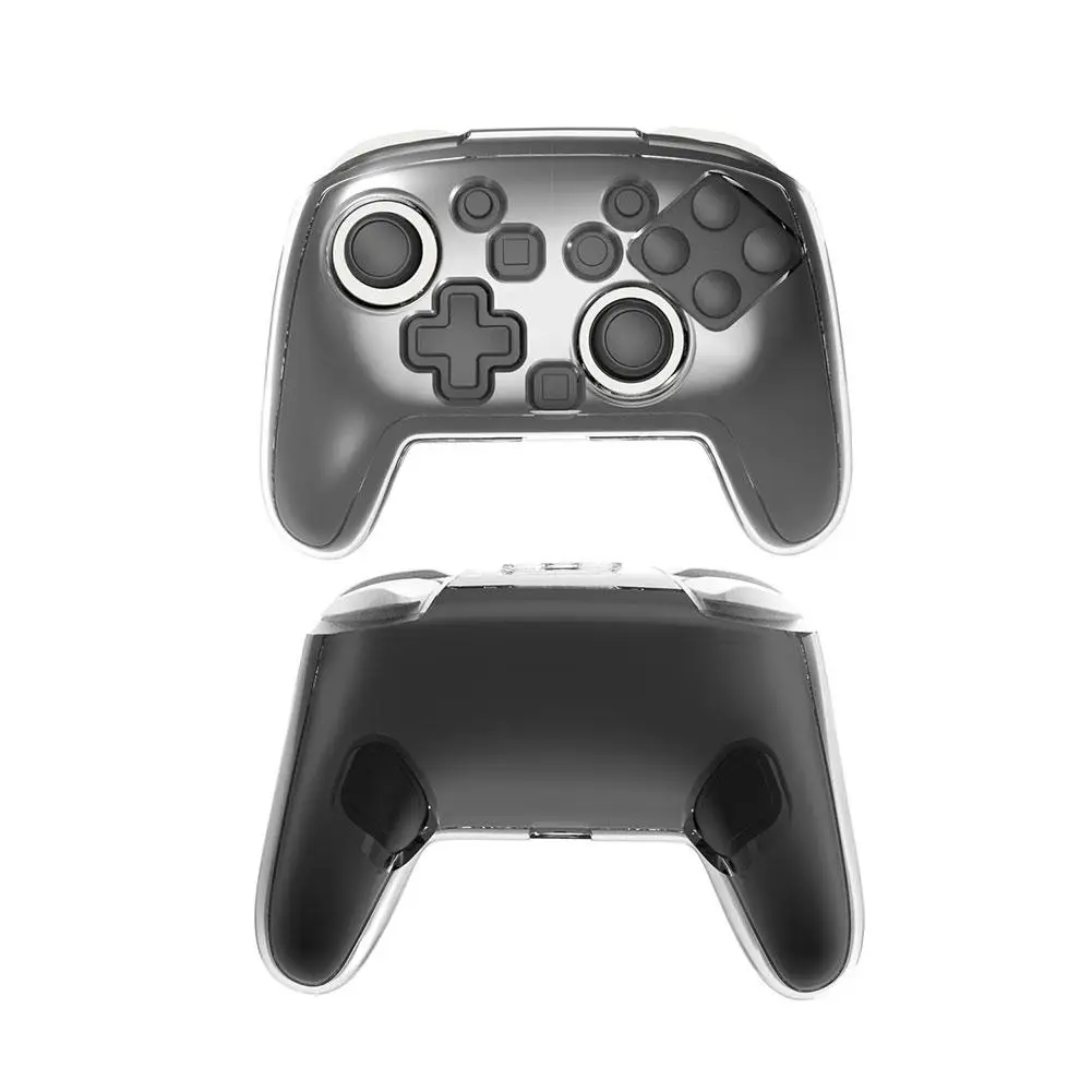 Funda protectora transparente de cristal duro para Nintendo Switch 2 pro controlador Gamepad Shell cubierta protectora de piel