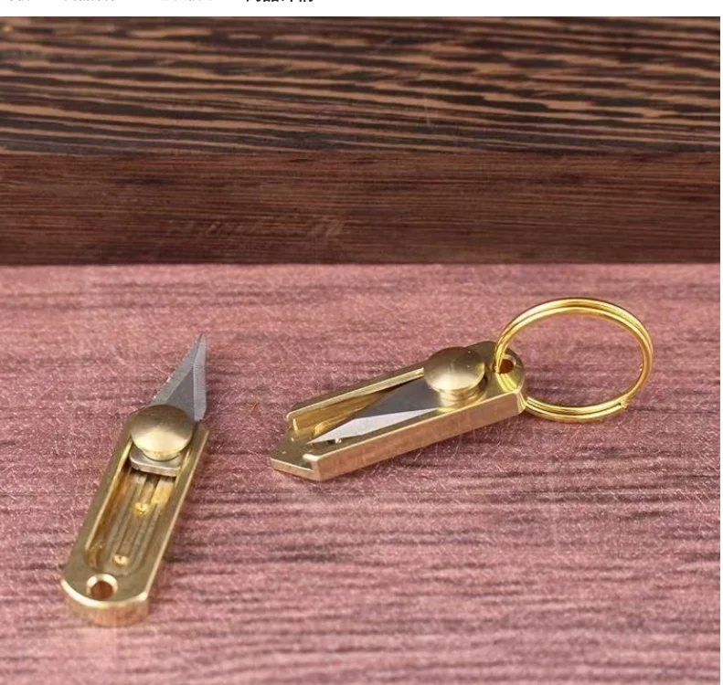 Ultra Small Titanium Utility Knife, EDC Tiny Knife Box/Package Opener with Stainless Steel Blade,Ultra Lightweight and Quality view 2