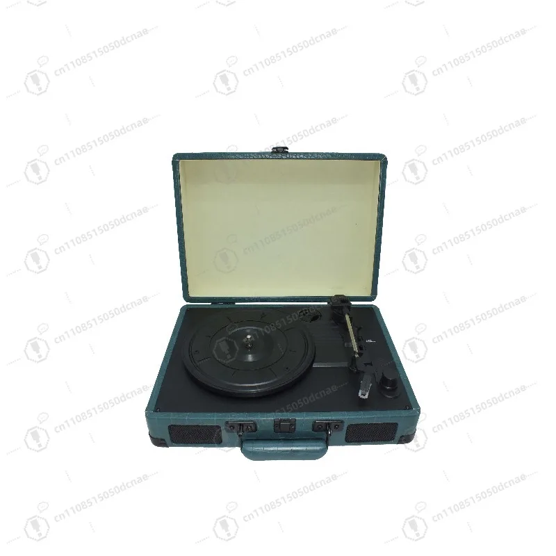 Portable Vinyl Record Player Stereo Turntable with USB Audio Output Vintage Gramophone Phonograph