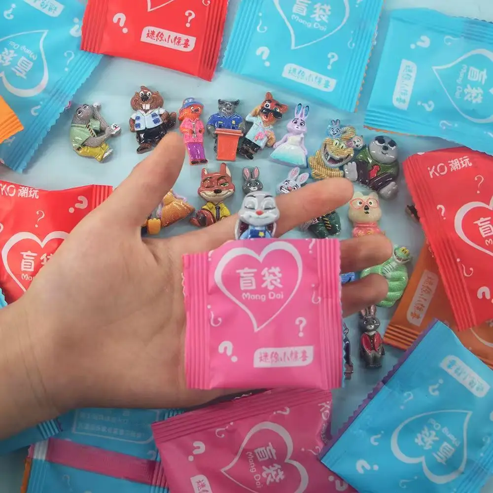 

50/100pcs For Zootopia2 Blind Bags Random Toy Childrens Desktop Ornaments Simulation Resin Doll Jewelry Accessories Gift