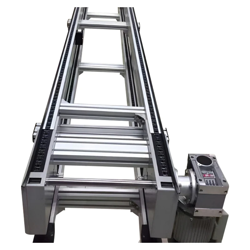 Double Speed Chain Roller Chain Double Strand Pallet Conveyor System for Lithium Battery Production Line