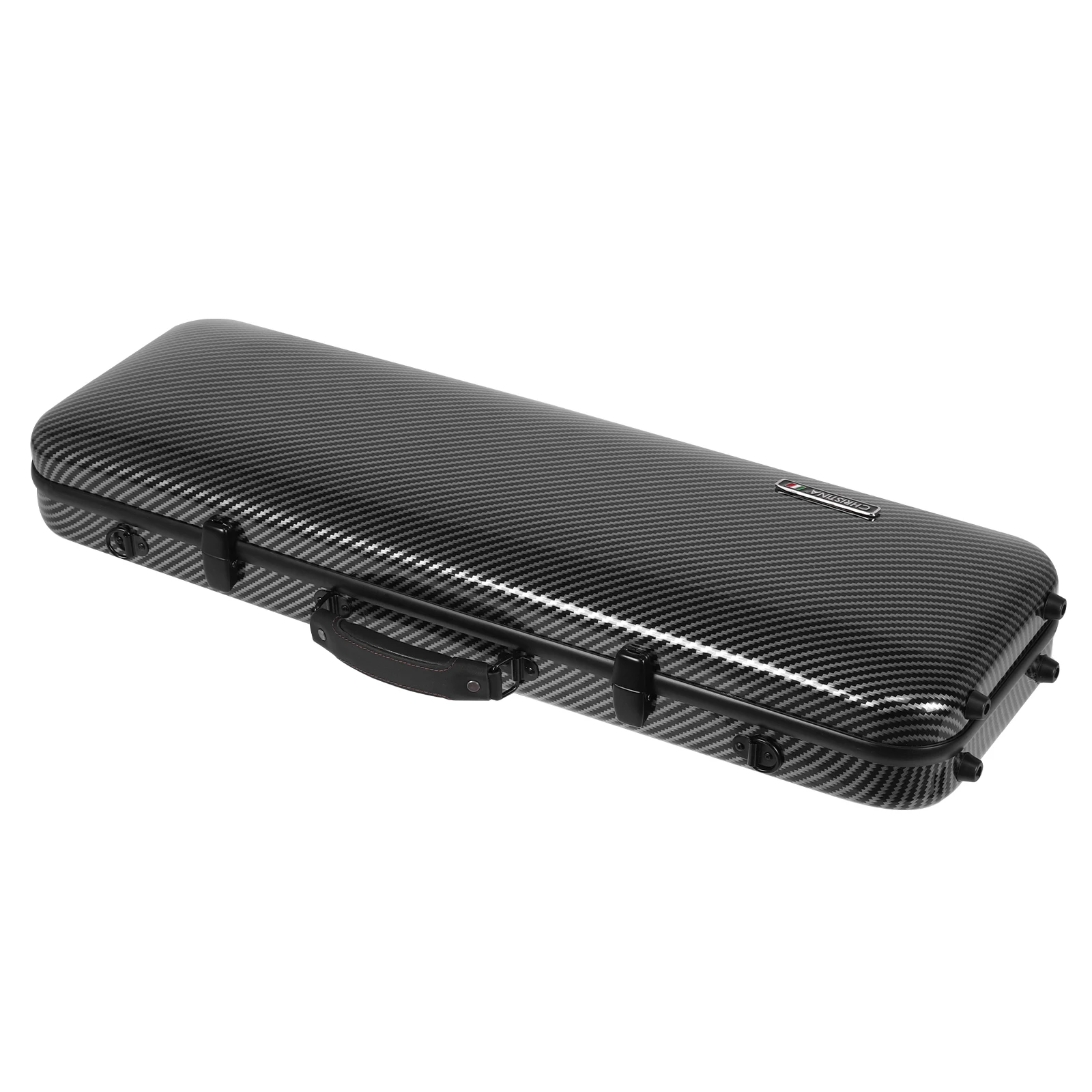 

Oblong Shape Violin Protection Box for 4/4 Size with Handle Carbon Fiber Oblong Shape Violin Case Shoulder Straps for Daily Use