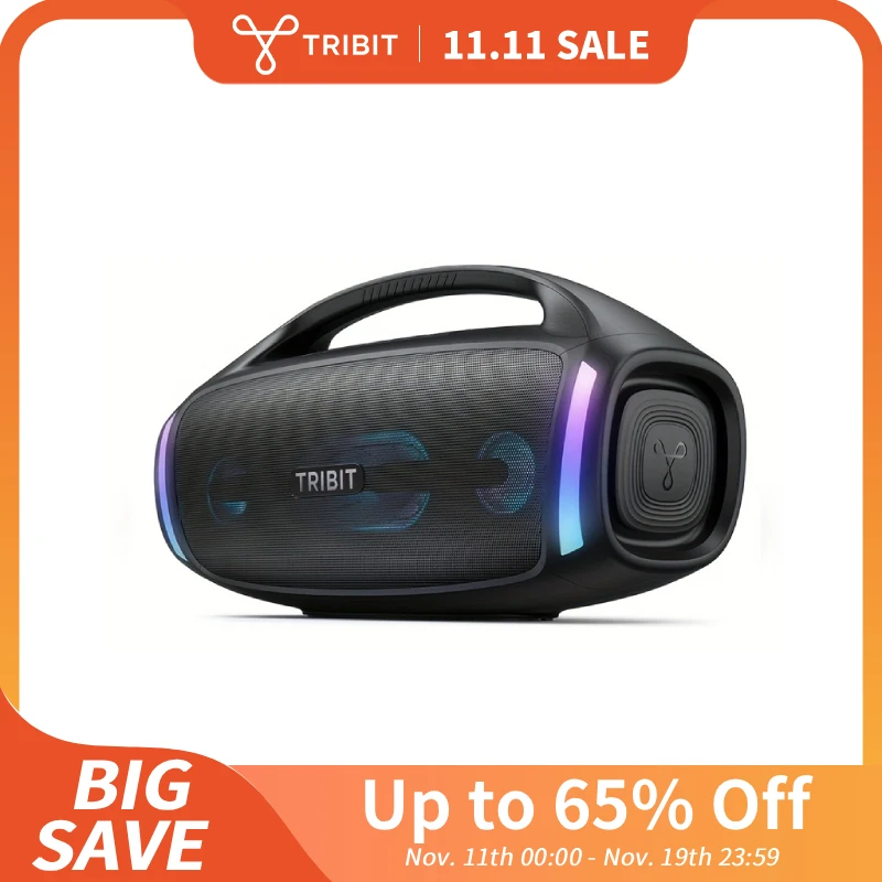 Haut-parleur Bluetooth TRIBIT StormBox Blast 2, puissance 200 W avec caisson de basses, haut-parleur de fête extérieur IP67, autonomie de 30 heures, LED, entrée micro Haut-parleur Bluetooth TRIBIT StormBox Blast 2, puissance 200 W avec caisson de basses, haut-parleur de fête extérieur IP67, autonomie de 30 heures, LED, entrée micro