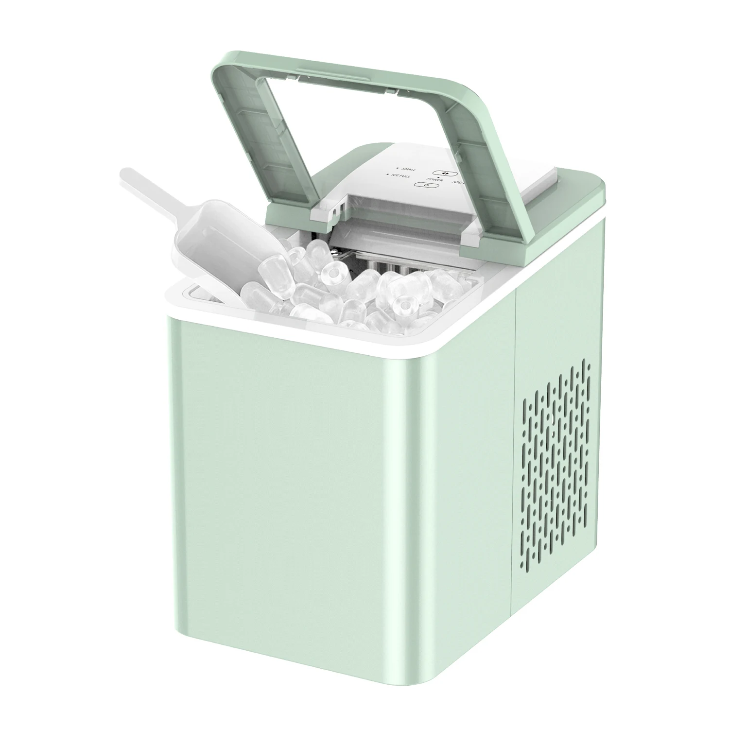 

27Lbs Ice Maker 2 Size Ice Cube Portable Countertop Automatic Electric Ice Cube Making Machine Self- Cleaning Function