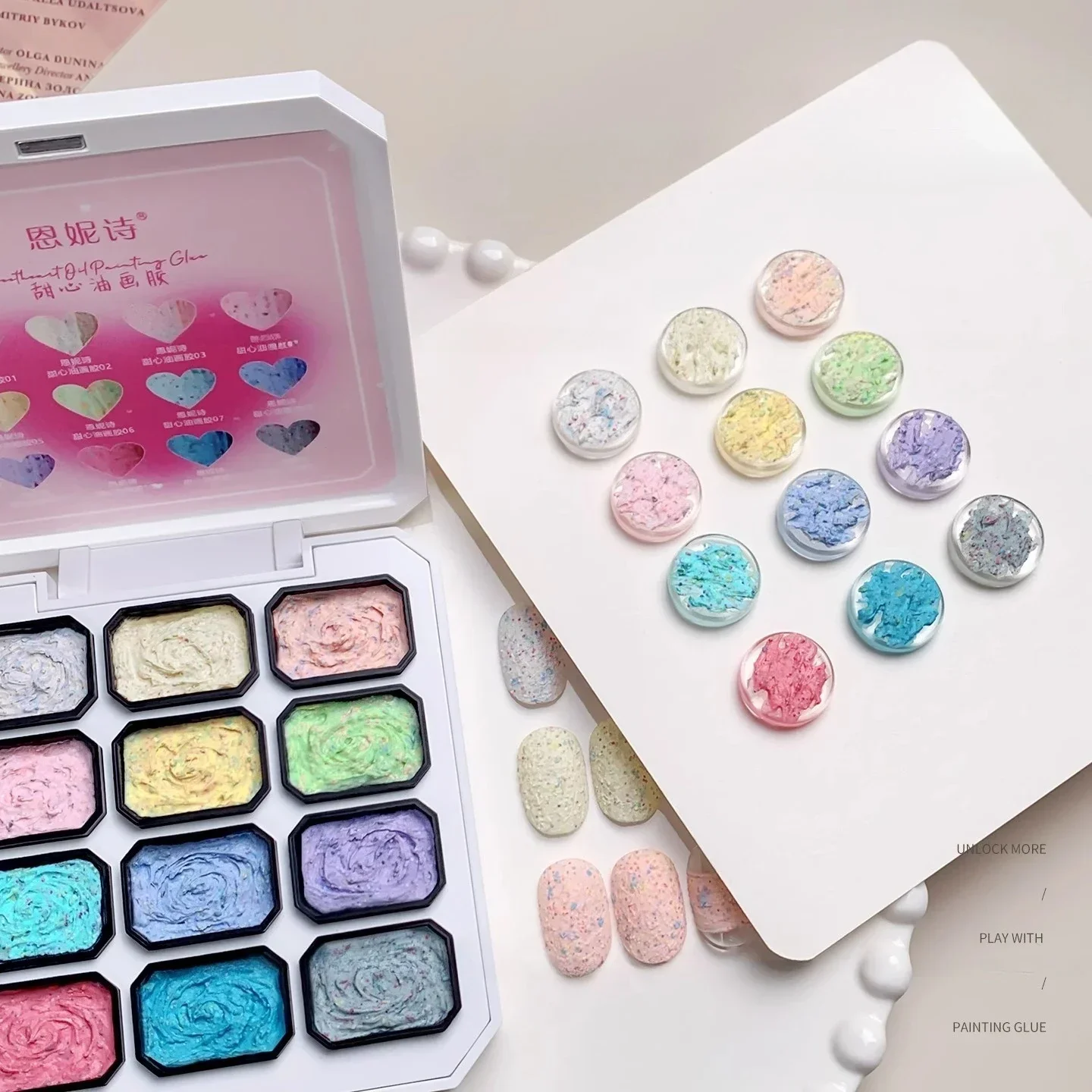 12color 3D Effect Texture Oil Paintting Gel Drawing Super Texture Painting Gel Soak Off UV LED Semi Permanent Paint Nail Art Gel