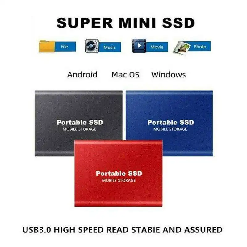 Mobile Ssd Hard Disk 1Tb 2Tb 4Tb 6Tb 8Tb 10Tb 12Tb 14Tb 16Tb External Portable Hardisk Solid State 1 2 4 6 8 10 12 14 16 Tb