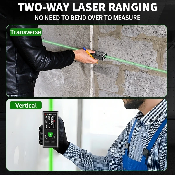 2026 ljc Sndway Dual Rangefinder Magnetic Color Backlit LCD Display 656ft/200m Rechargeable Angle Sensor Customized Distance Met