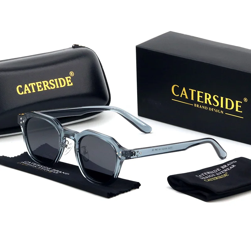 

New Retro Polarized Men's Sunglasses TR90 Frame Fashion Women Sun Glasses Outdoor High Quality Travel UV400 Eyewear Gift Box