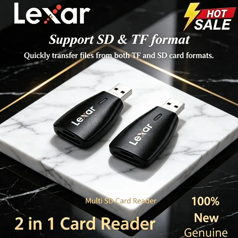 Lexar for PC Laptop USB3.2 Type-C USB3.1 Lexar Card Reader to SD MicroSD TF Card Smart microsd Memory card Reader SD Adapter
