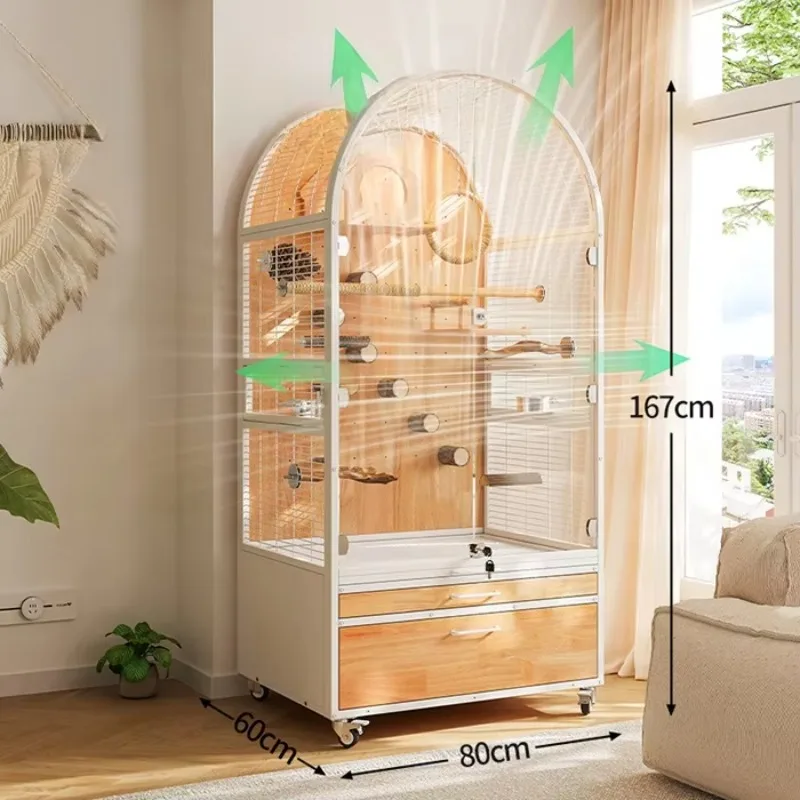 New Design Modern Medium Birds Pet Hotel Indoor Cage Breeding House Large Bird Cage Bird Cage Jaulas Grandes Para Pericos