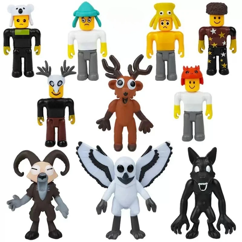 

99 Nights in The Forest 10pcs/set Figures Owl Deer Action Figure Anime Cartoon PVC Model Toy Kawaii Desk Decoration Gift