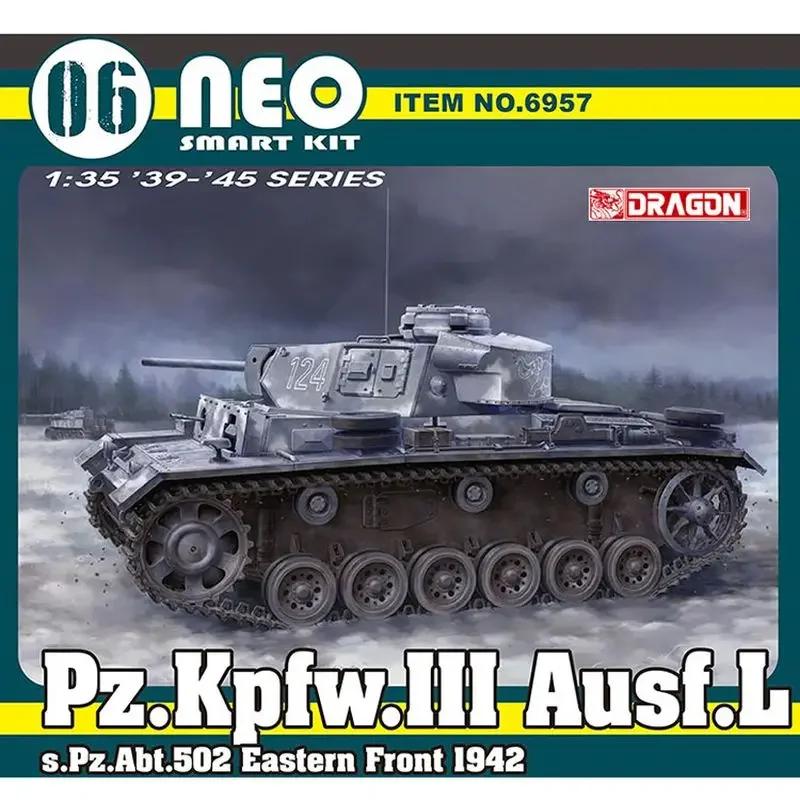 DRAGON 6957 1/35 Pz.Kpfw.III Ausf.L s.Pz.Abt.502 Eastern Front 1942 - Scale Model Kit