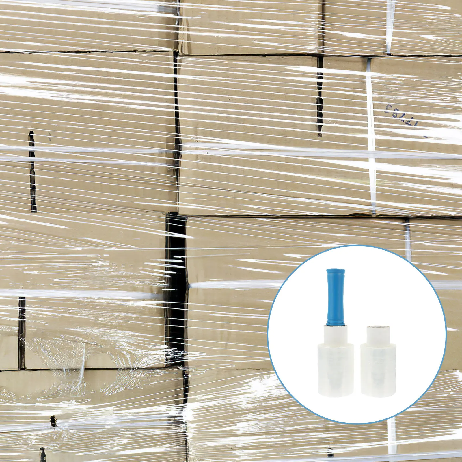 1set-handheld-shrink-wrap-roll-self-adhesive-transparent-packaging-film-heavy-duty-reliable-for-cable-wire-hose-hardware