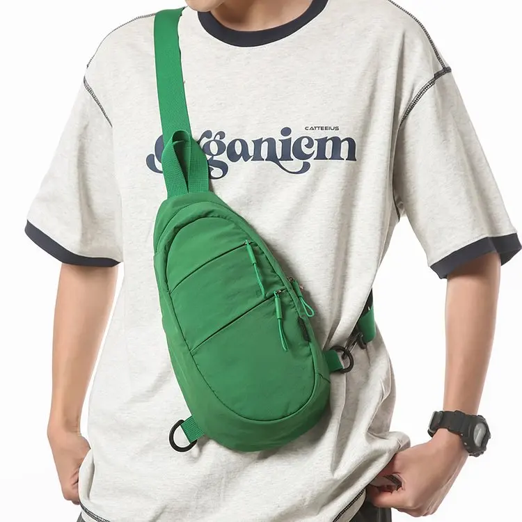 Borsa a tracolla sportiva casual da uomo Borsa in nylon leggero per telefono cellulare Borsa da petto da uomo Faion per il tempo libero estivo